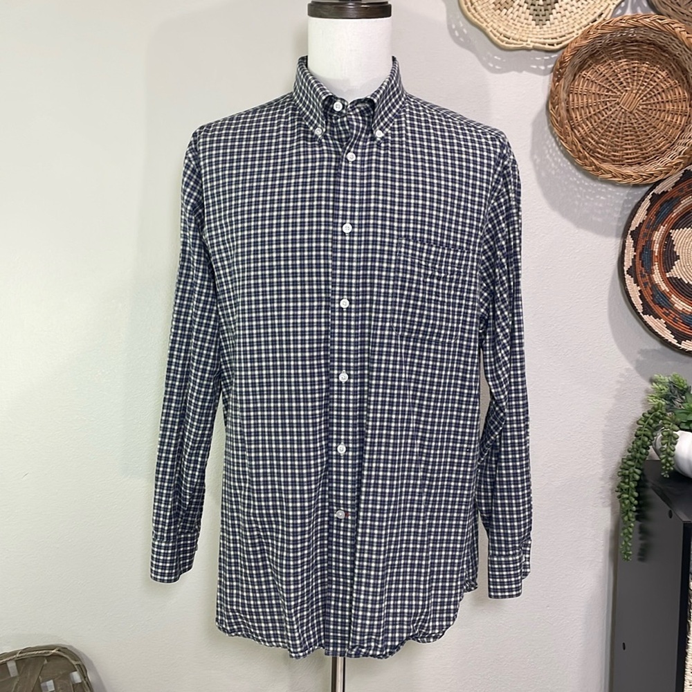 Men’s Daniel CREMIEUX Button Up Dress Shirt Cotton Linen Size X-Large